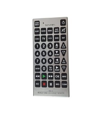 Sentry Universal TV DVD Remote Control RMC10